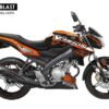 Decal Stiker Yamaha New Vixion ORANGE KTM DUKE BLACK